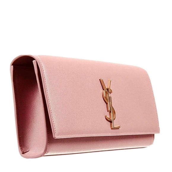 VERY RARE! AUTHENTIC YSL SAINT LAURENT MONOGRAM CLUTCH CASSANDRE IN GRAINED POUR - Picture 5 of 8